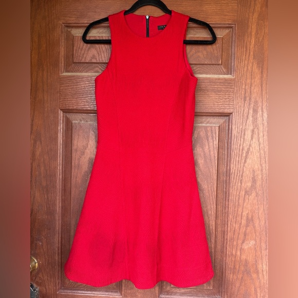 rag & bone Dresses & Skirts - RAG & BONE Red Textured Knit Sleeveless Fit & Flare Mini Dress Small